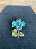 Vintage Enamel Flower Brooch Pin lovely jewellery piece