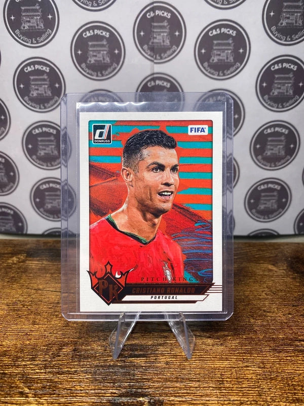 2024-25 Panini Donruss Cristiano Ronaldo Pitch Kings card