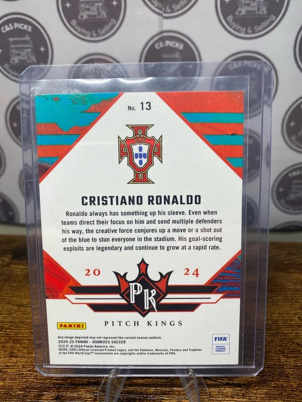 2024-25 Panini Donruss Cristiano Ronaldo Pitch Kings card