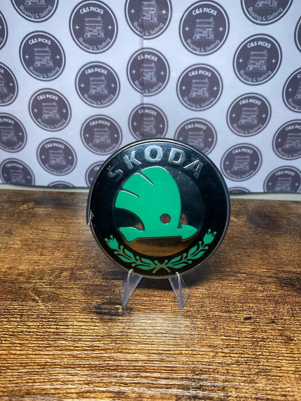 Skoda Classic Car Badge Emblem Logo Symbol Retro Vintage