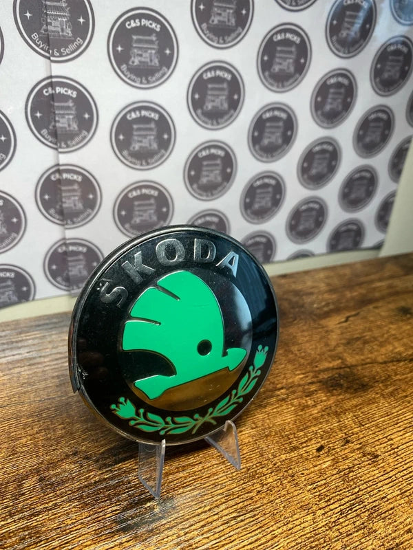 Skoda Classic Car Badge Emblem Logo Symbol Retro Vintage