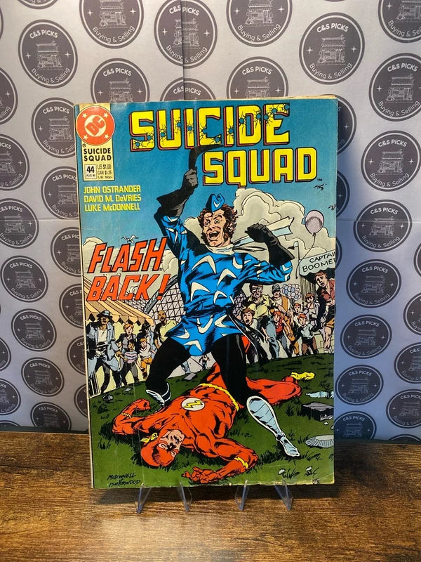 Vintage Suicide Squad #44 (1989, DC Comics) Captain Boomerang vs Flash collectible