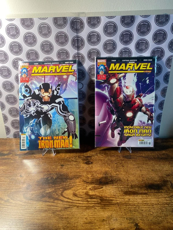 Bundle of two Marvel Iron Man comic books Ironman collectors edition