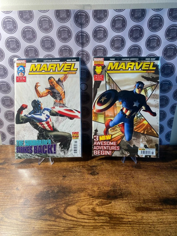 Bundle of Captain America Marvel Comic Books collectors edition