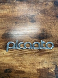 Kia Picanto rear car badge emblem logo lettering decal