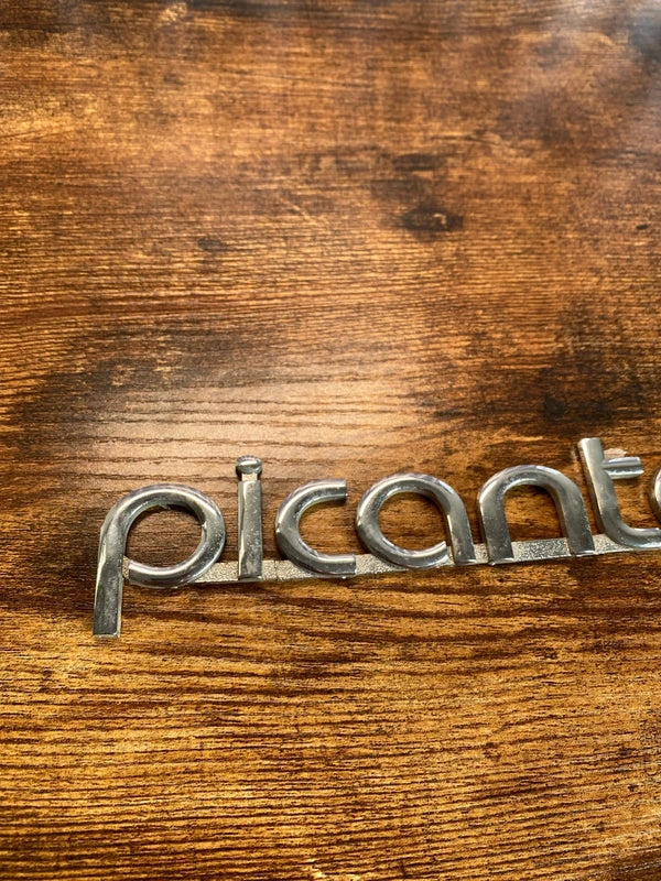 Kia Picanto rear car badge emblem logo lettering decal