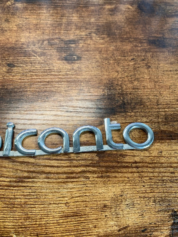 Kia Picanto rear car badge emblem logo lettering decal