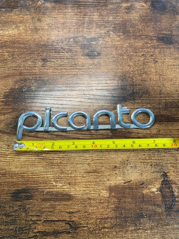 Kia Picanto rear car badge emblem logo lettering decal