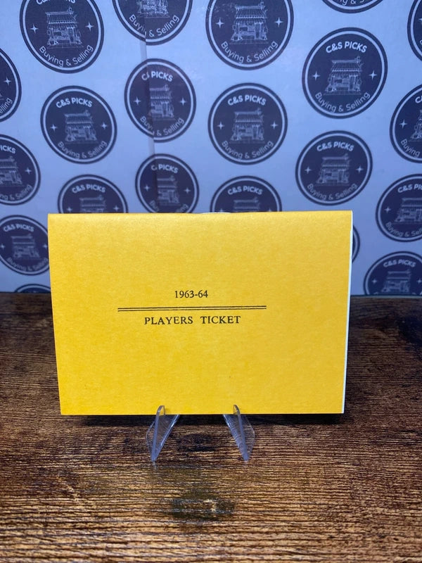 Liverpool Players Rules . 1963-64. Bill Shankly book . Season Ticket. Reprint