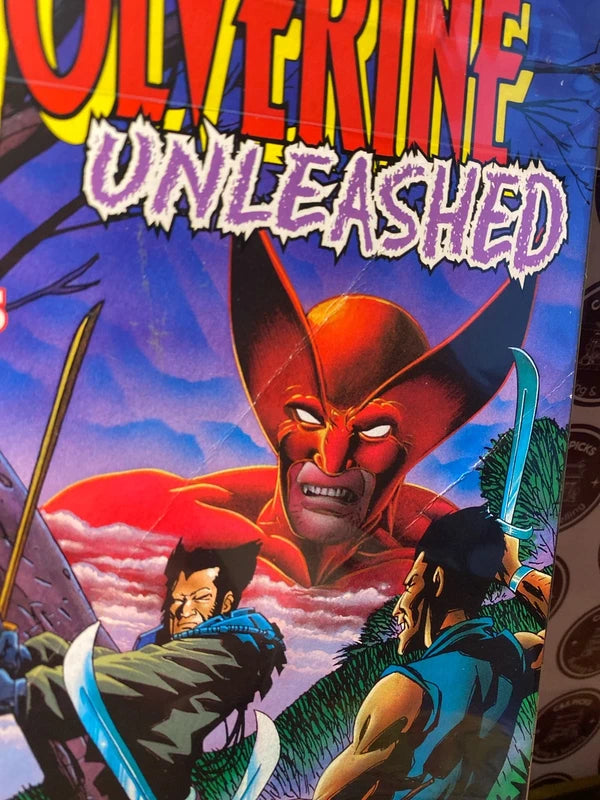 Vintage Marvel 90’s comic book wolverine unleashed path of warlords
