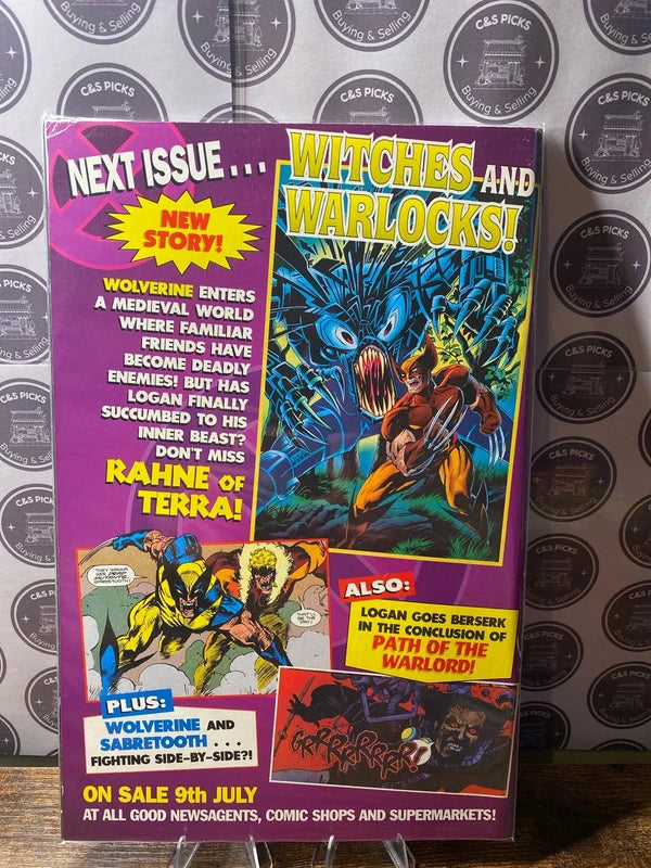 Vintage Marvel 90’s comic book wolverine unleashed path of warlords