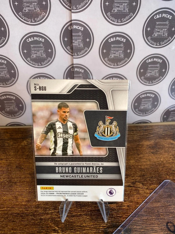 Bruno Guimaraes Auto Panini Prizm Premier League 2024-2025 Newcastle United