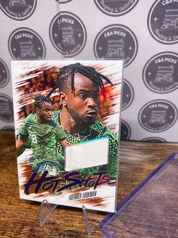 Ademola Lookman Futera Hot Shots Match-Worn numbered /6 Atalanta patch relic