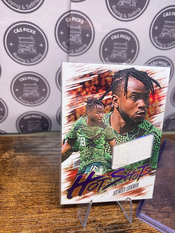 Ademola Lookman Futera Hot Shots Match-Worn numbered /6 Atalanta patch relic