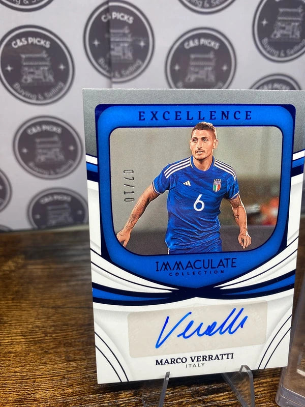 Panini immaculate collection Marco Verratti /10 auto Italy