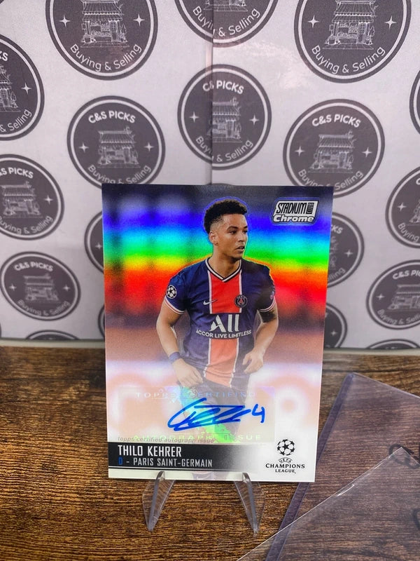 Thilo Kehrer PSG Topps Stadium Club UEFA Champions League 2020/2021 Auto