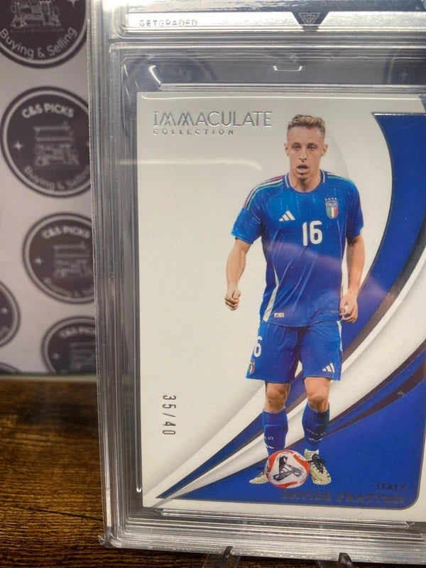 Davide Frattesi Panini Immaculate Card /40 slab get graded Italy