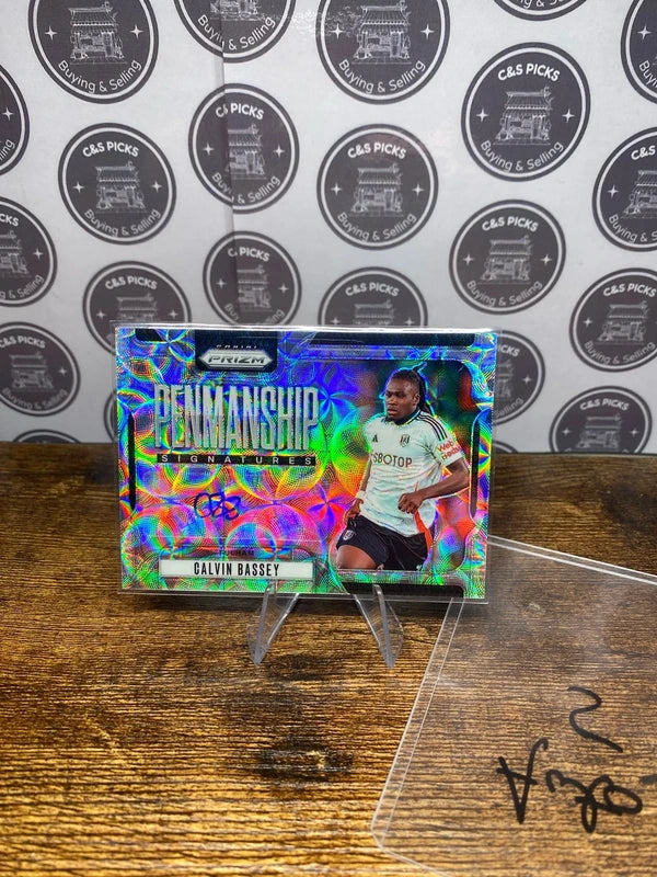 2024-25 Prizm EPL Calvin Bassey Penmanship Auto Choice Fulham