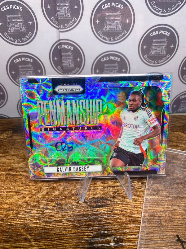 2024-25 Prizm EPL Calvin Bassey Penmanship Auto Choice Fulham