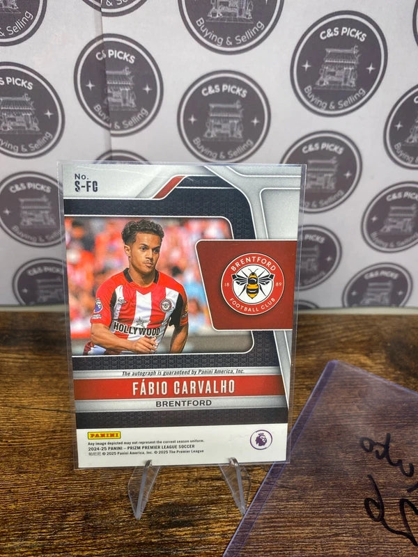 Fabio Carvalho Auto Choice Panini Prizm Premier League 2024-2025 Brentford