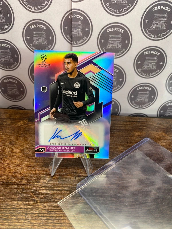 Topps Finest Ansgar Knauff Auto Eintracht Frankfurt Signature Autograph