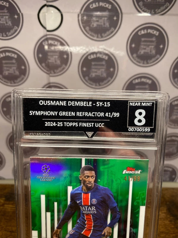 Ousmane Dembele symphony green refractor topps finest /99
