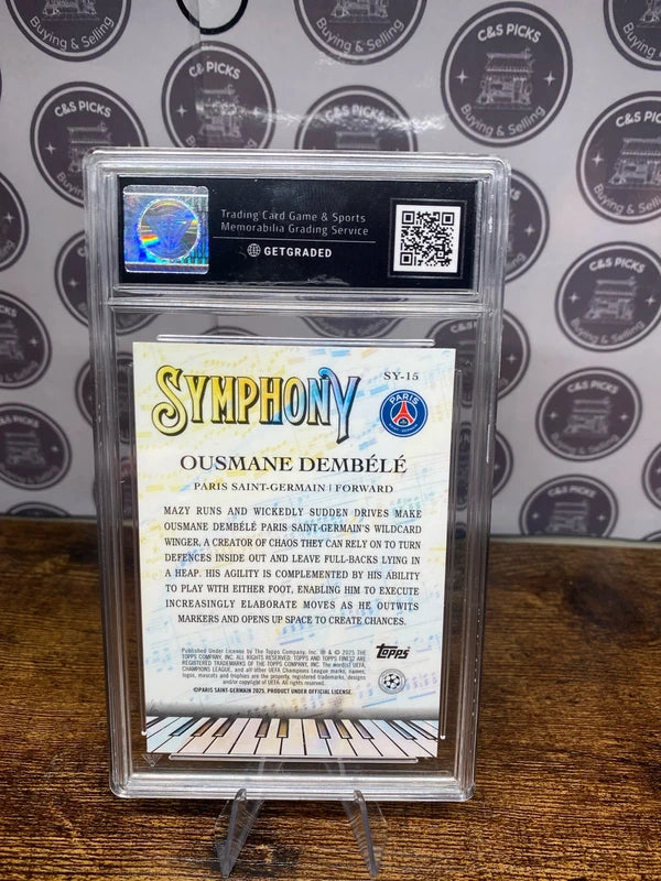 Ousmane Dembele symphony green refractor topps finest /99