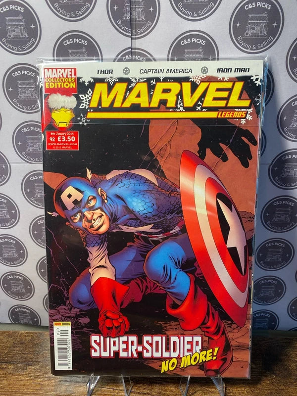 Marvel legends collectors edition comic book captain America super solider