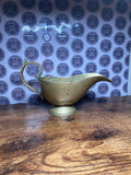 Vintage antique brass gravy boat / magic lamp fantasy vibe