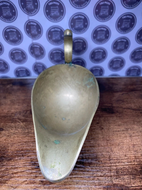 Vintage antique brass gravy boat / magic lamp fantasy vibe
