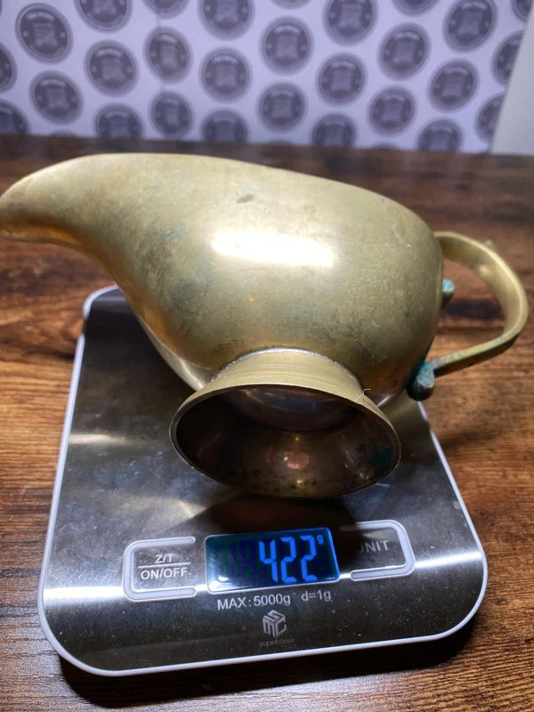 Vintage antique brass gravy boat / magic lamp fantasy vibe