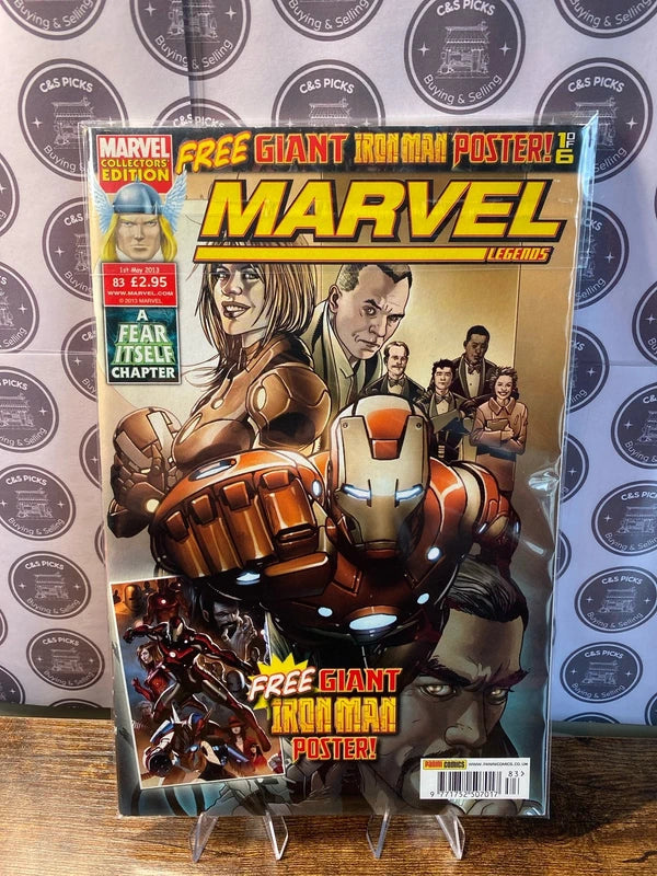 Marvel legends panini comic book Iron Man collectors edition poster