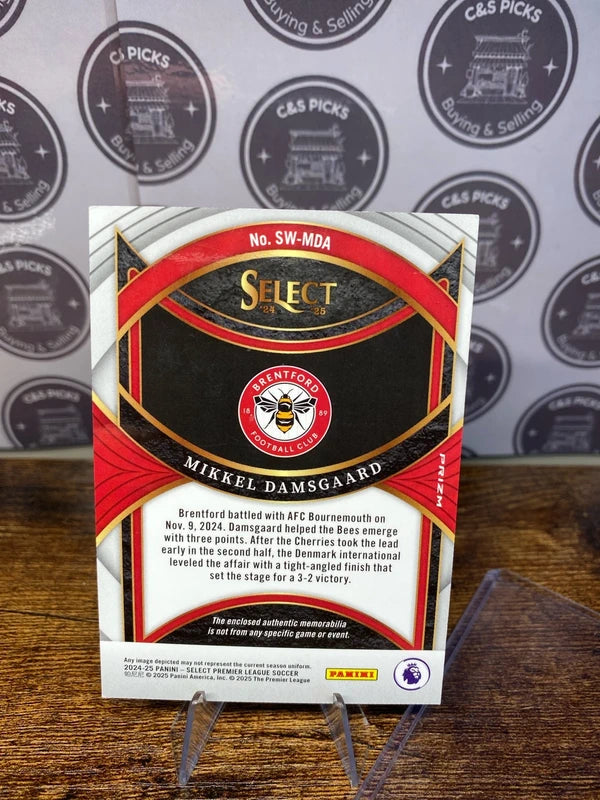 Mikkel Damsgaard Patch Panini Select Premier League 2024-25 Brentford