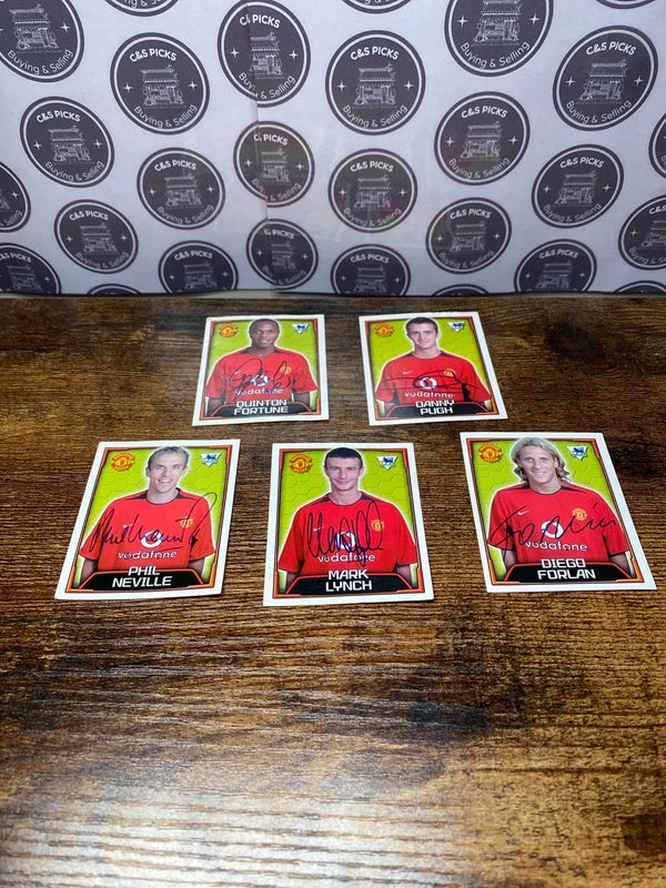 Bundle of Manchester United Merlin 2004 stickers