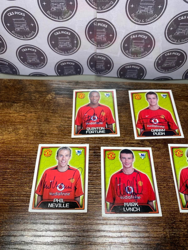 Bundle of Manchester United Merlin 2004 stickers