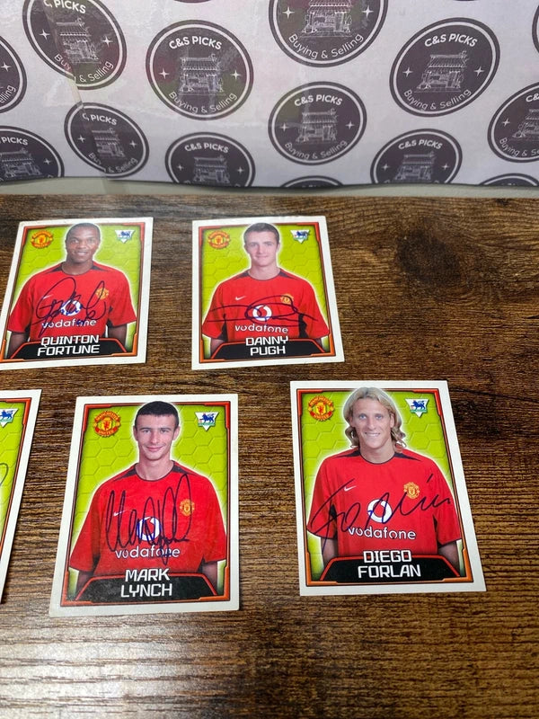 Bundle of Manchester United Merlin 2004 stickers