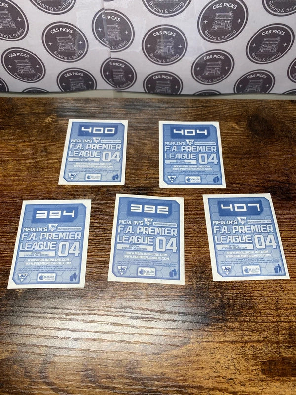 Bundle of Manchester United Merlin 2004 stickers