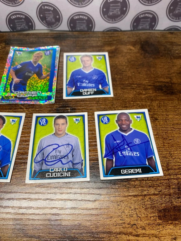 Bundle of 5 2004 Merlin Stickers Chelsea FC collectible joblot