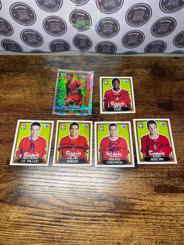 Liverpool 2004 Merlin bundle sticker cards collectible joblot