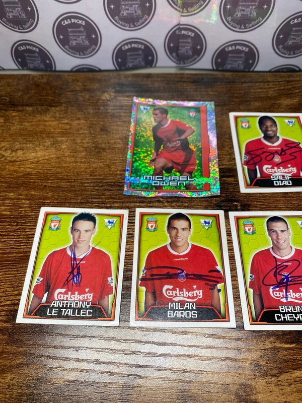 Liverpool 2004 Merlin bundle sticker cards collectible joblot