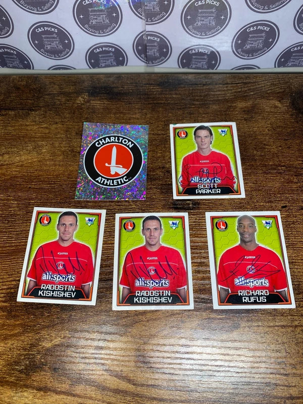 Bundle of Merlin 2004 stickers Charlton Athletic FC premier league