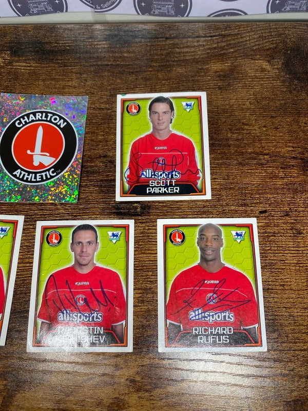 Bundle of Merlin 2004 stickers Charlton Athletic FC premier league