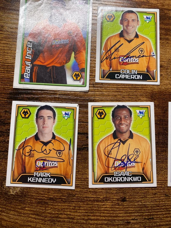 Merlin 2004 sticker card bundle Wolverhampton Wanderers collectible