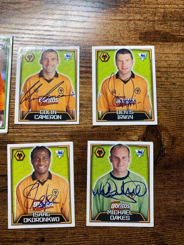 Merlin 2004 sticker card bundle Wolverhampton Wanderers collectible