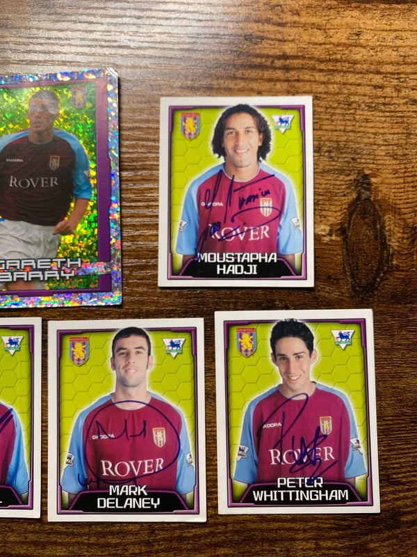 Merlin 2004 sticker card Aston Villa bundle collectible vintage auto