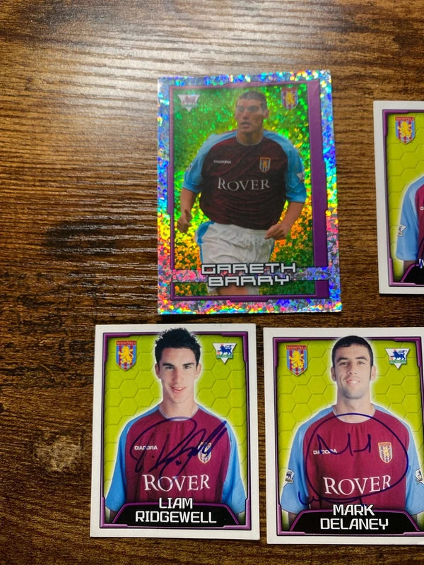Merlin 2004 sticker card Aston Villa bundle collectible vintage auto