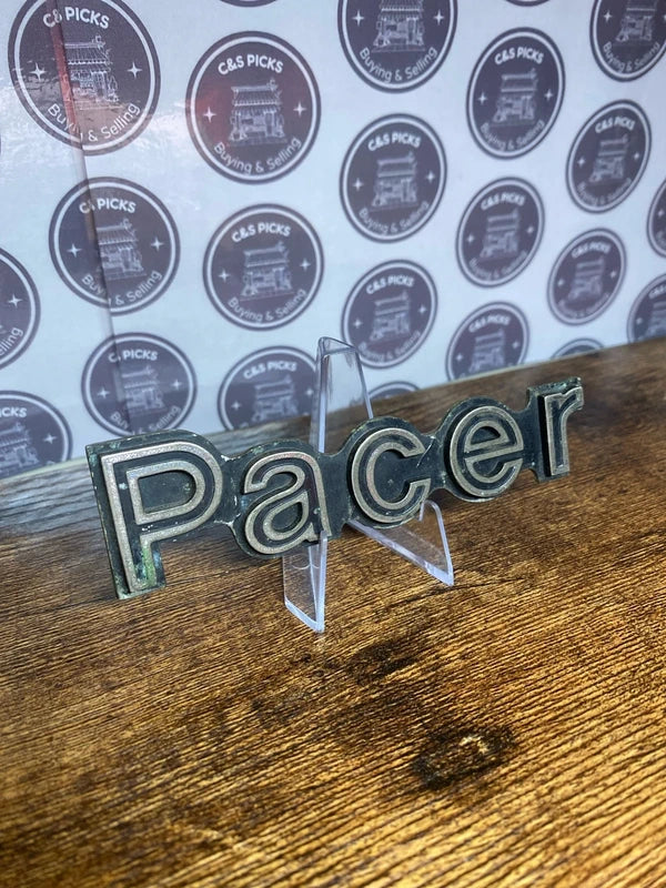Vintage AMC Pacer car badge emblem logo collectible mancave