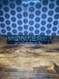 Collectible Opel Monterey car badge emblem logo script mancave decor
