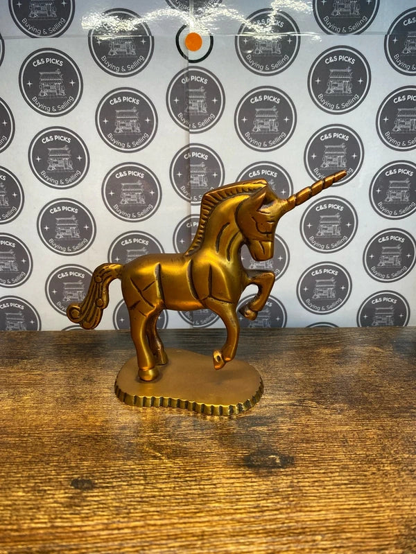 Brass metal unicorn magical fantasy sculpture figurine home decor