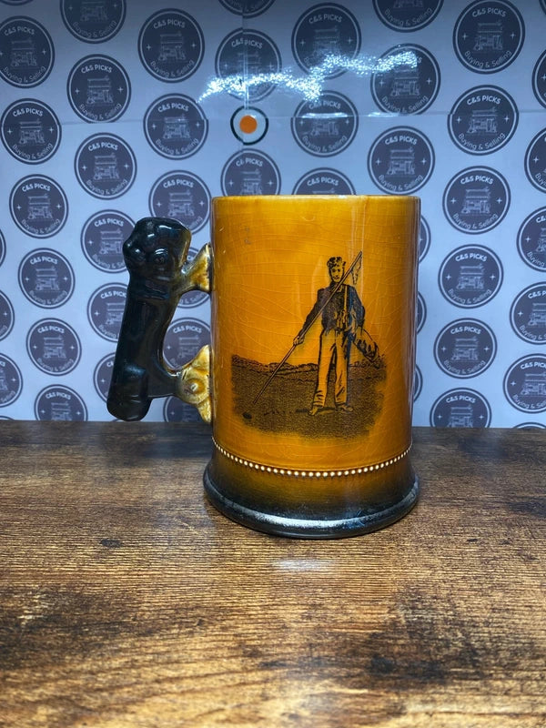 Vintage 1950s Royal Bradwell Arthur Wood antique collectible Golf Tankard Brewerania